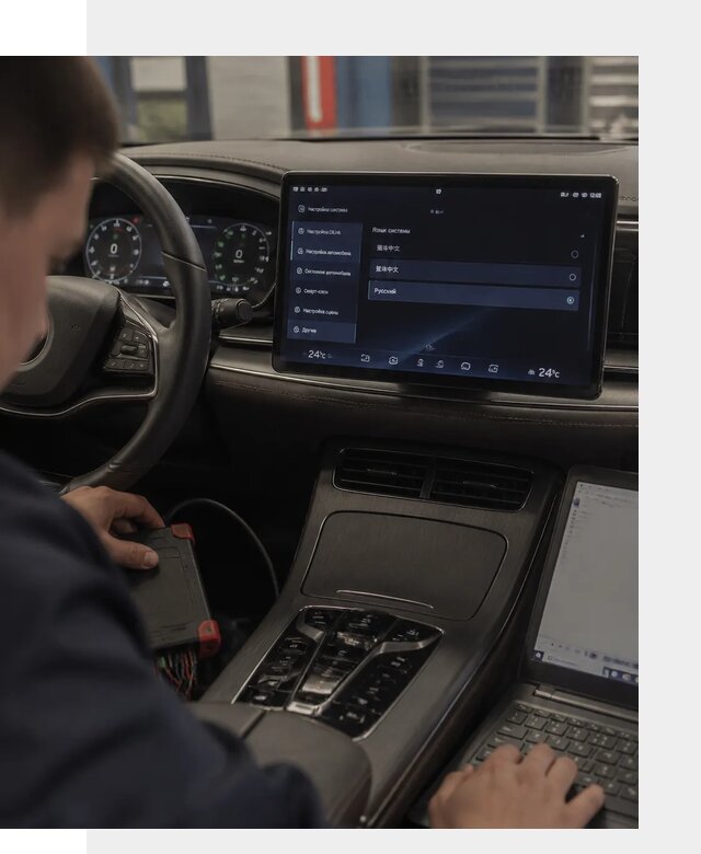Русификация автомобиля BYD HAN для эксплуатации в Вятских Поляне